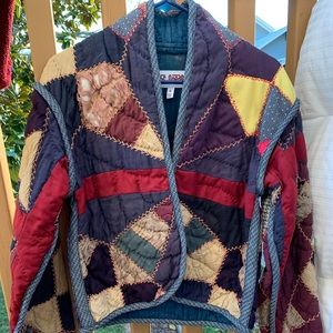 Quilted Cropped Jacket- multicolored, small batch